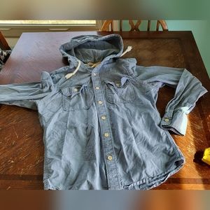 Hollister button up hoodie